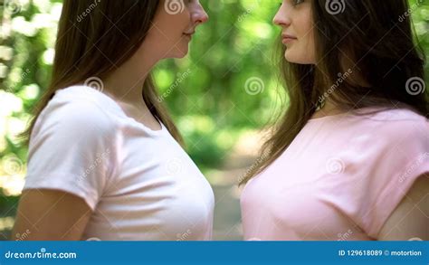 women kissing each other|Two Young Women In A Bright Bedroom Slow... 